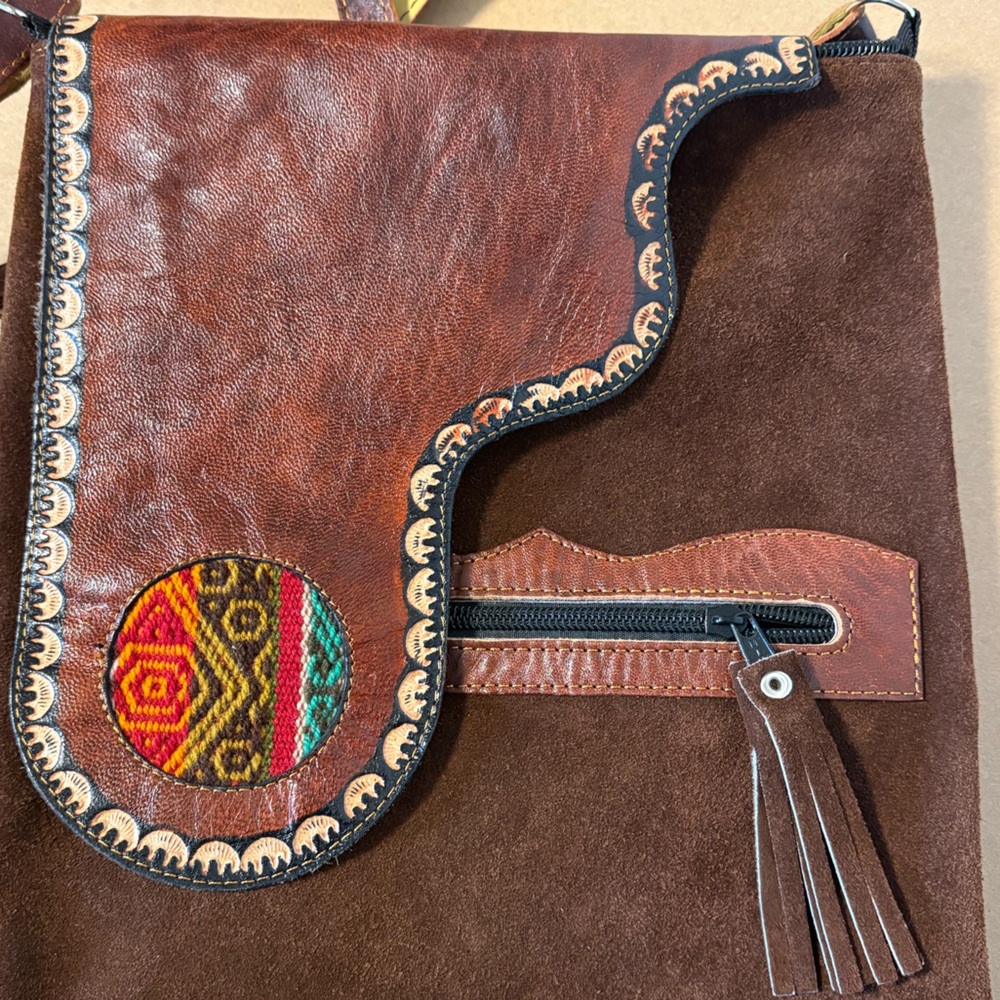 Brown Leather Shoulder Bag - Picture 8 of 11